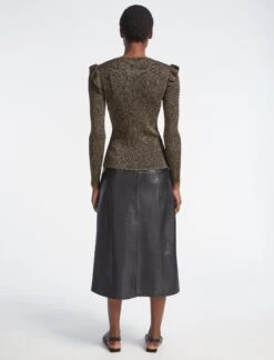 Jessie Lurex Metallic Jumper - Dark Gold -Cheap Closet Curation Store WI22 K100 JESSIE DARKGOLD LS 3670