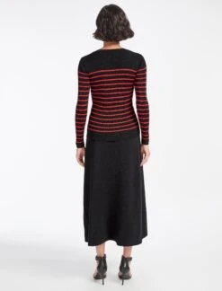 Frieda Lurex Jumper - Black Red Stripe -Cheap Closet Curation Store WI22 K110 FRIEDA BLACK RED STRIPE LS 1664