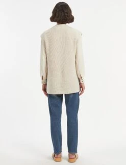 Janice Wool Round Neck Sleeveless Jumper - Oatmeal -Cheap Closet Curation Store WI22 K129 JANICE OATMEAL LS 1650
