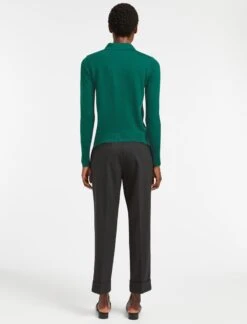 Josie Wool Collared Jumper - Mid Green -Cheap Closet Curation Store WI22 K24 JOSIE MIDGREEN LS 198