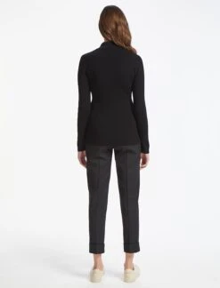 Kelis Wool Rib Knit Cardigan - Black -Cheap Closet Curation Store WI22 K97 BLACK LS 2060