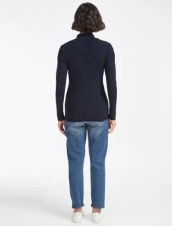 Kelis Wool Rib Knit Cardigan - Navy -Cheap Closet Curation Store WI22 K97 KELIS NAVY LS 1889