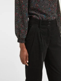 Tyson Pin Corduroy Trouser - Black -Cheap Closet Curation Store WI22 TR68 TYSON BLACK LS 2192