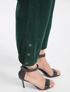 Tyson Pin Corduroy Trouser - Forest Green -Cheap Closet Curation Store WI22 TR68 TYSON FORESTGREEN LS 0462