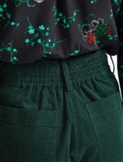 Tyson Pin Corduroy Trouser - Forest Green -Cheap Closet Curation Store WI22 TR68 TYSON FORESTGREEN LS 0475