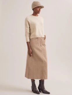 Beata Cashmere Hat - Beige -Cheap Closet Curation Store WI23 H3 BEATA BEIGE LS 1276