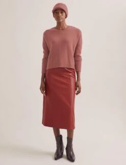 Beata Cashmere Hat - Dark Rose -Cheap Closet Curation Store WI23 H3 BEATA DARKROSE K169 LAINEY DARK ROSE SK119 TIANA RED 1226