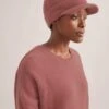 Beata Cashmere Hat - Dark Rose -Cheap Closet Curation Store WI23 H3 BEATA DARKROSE K169 LAINEY DARK ROSE SK119 TIANA RED 1266