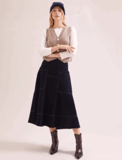 Beata Cashmere Hat - Navy -Cheap Closet Curation Store WI23 H3 BEATA NAVY LS 17756