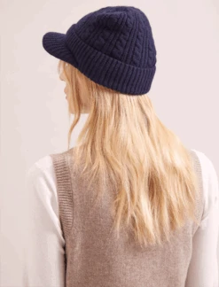 Beata Cashmere Hat - Navy -Cheap Closet Curation Store WI23 H3 BEATA NAVY LS 17781
