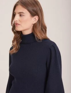 Eva Wool Roll Neck Jumper - Navy -Cheap Closet Curation Store WI23 K10 EVA NAVY LS 37761