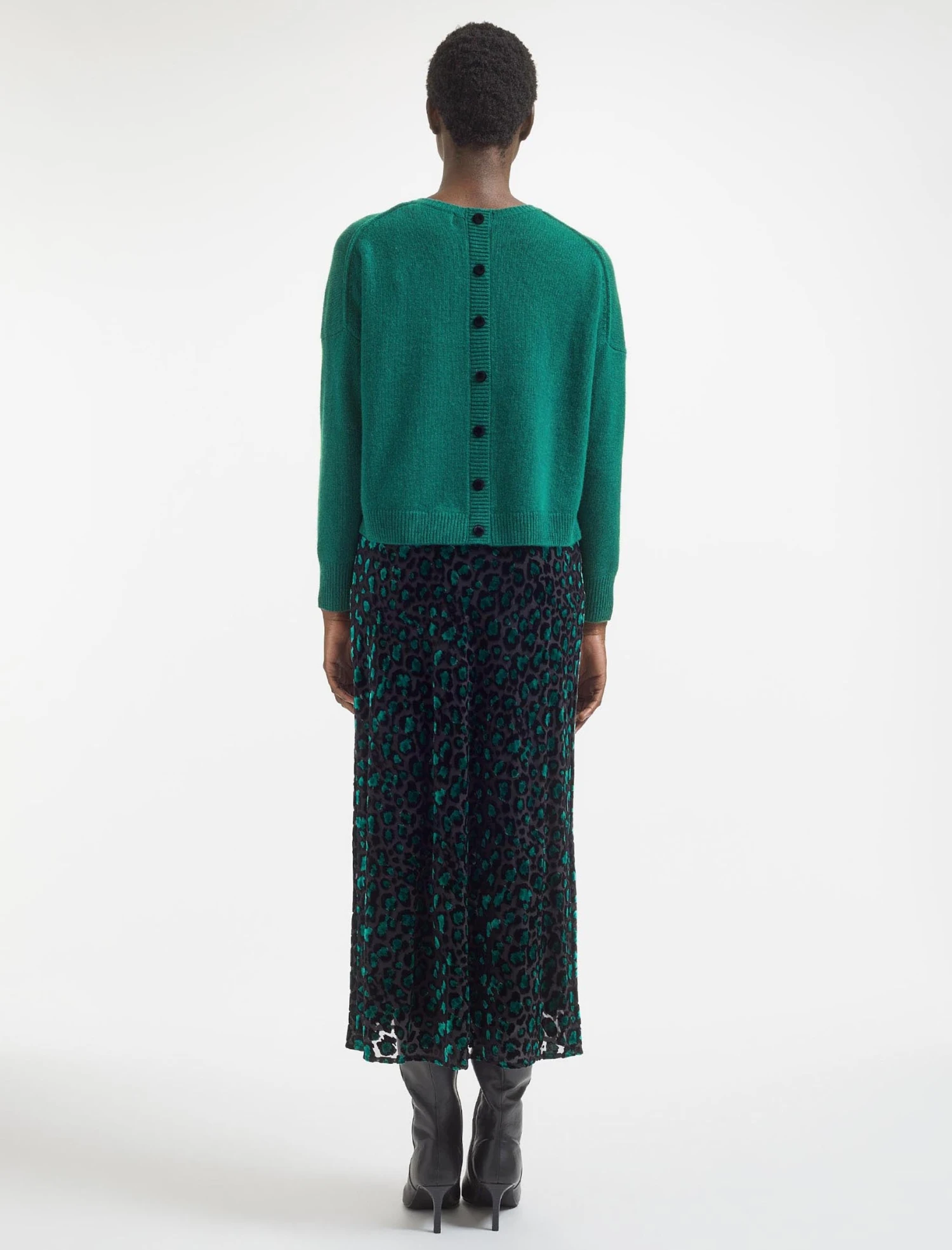 Lainey Cashmere Jumper - Green 7 Lainey Cashmere Jumper - Green - Image 5