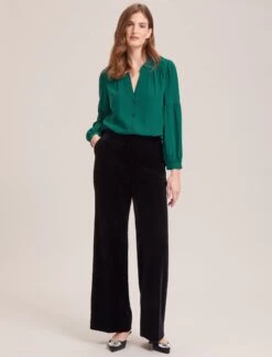 Ella Silk Shirt - Dark Green 15 Ella Silk Shirt - Dark Green -Cheap Closet Curation Store WI23 S82 ELLA DARKGREEN LS 33834